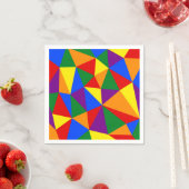 Polygon-Regenbogenmuster Serviette (Beispiel)