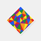 Polygon-Regenbogenmuster Serviette (Ecke)