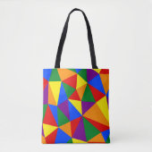 Polygon-Regenbogenmuster Tasche (Vorderseite)