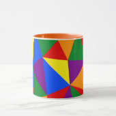 Polygon-Regenbogenmuster Tasse (Zentrum)