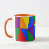 Polygon-Regenbogenmuster Tasse (Links)