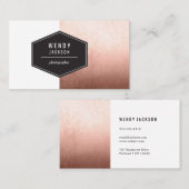 Polygon-Rosen-Gold Visitenkarte (Vorne/Hinten)