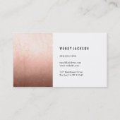 Polygon-Rosen-Gold Visitenkarte (Rückseite)