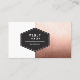 Polygon-Rosen-Gold Visitenkarte