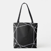 Polygon Silver Black and White Monogram Tasche (Rückseite)