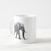 polygon triangle graphic art elephant kaffeetasse (Vorderseite Links)