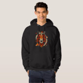 Polygon Wolf Moon Or Polygon Dog Wolf Dad Dog Poly Hoodie (Vorne ganz)