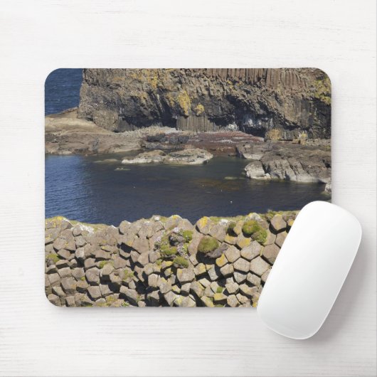Polygonal basalt, Staffa, vor der Insel Mull, Mousepad (Mit Mouse)