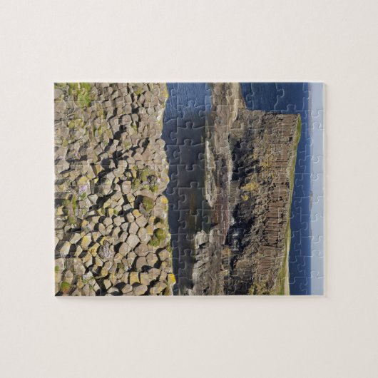 Polygonal basalt, Staffa, vor der Insel Mull, Puzzle (Horizontal)