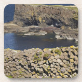 Polygonal basalt, Staffa, vor der Insel Mull, Untersetzer (Vorderseite)