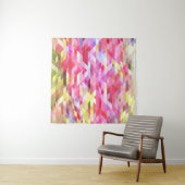 Polygonal digital, rosa abstrakt Vintag. Wandteppich (Beispiel (Horizontal))