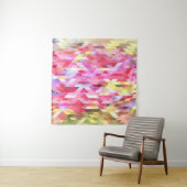 Polygonal digital, rosa abstrakt Vintag. Wandteppich (Beispiel)