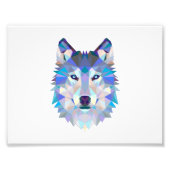 Polygonal geometric wolf head fotodruck (Vorne)