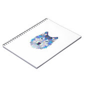 Polygonal geometric wolf head notizblock (Linke Seite)