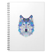 Polygonal geometric wolf head notizblock (Vorderseite)