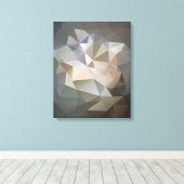 Polygonal geometrische Abstrakte digitale Kunst - Leinwanddruck (Insitu (Holzboden))