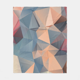 Polygonal Mosaik: kreative geometrische Eleganz. Fleecedecke