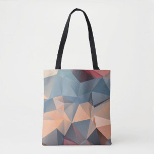 Polygonal Mosaik: kreative geometrische Eleganz. Tasche
