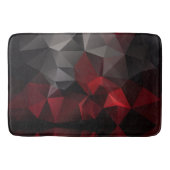 Polygonal , schwarz und rot badematte (Vorderseite)