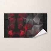Polygonal , schwarz und rot badhandtuch set (Handtuch)