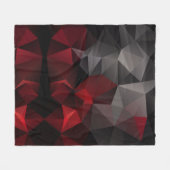 Polygonal , schwarz und rot fleecedecke (Vorderseite (Horizontal))