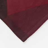 Polygonal , schwarz und rot fleecedecke (Ecke)