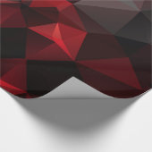 Polygonal , schwarz und rot geschenkpapier (Ecke)