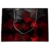 Polygonal , schwarz und rot große geschenktüte (Vorderseite)