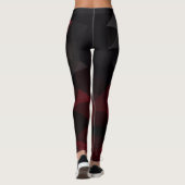 Polygonal , schwarz und rot leggings (Rückseite)