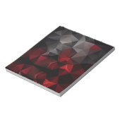 Polygonal , schwarz und rot notizblock (Rotiert)