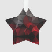 Polygonal , schwarz und rot ornament (Vorderseite)