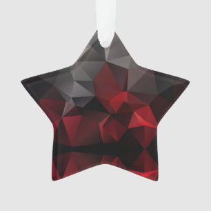 Polygonal , schwarz und rot ornament