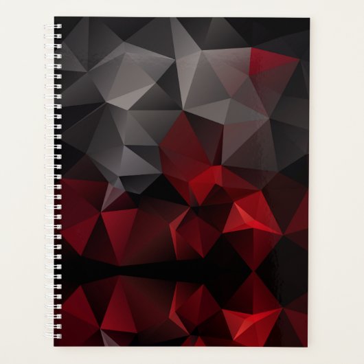 Polygonal , schwarz und rot planer (Vorderseite)