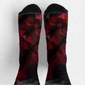 Polygonal , schwarz und rot socken (Oben)