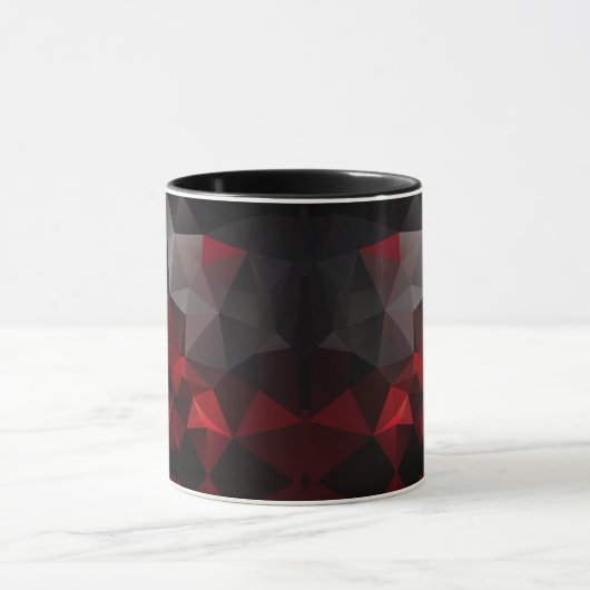 Polygonal , schwarz und rot tasse (Zentrum)