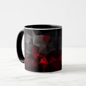 Polygonal , schwarz und rot tasse (Vorderseite Links)