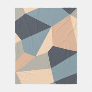 Polygonal variegated seamless pattern. multi-color fleecedecke