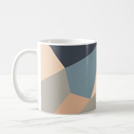 Polygonal variegated seamless pattern. multi-color kaffeetasse (Links)