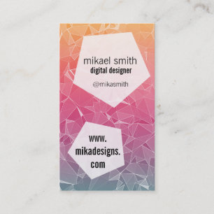 polygonal visitenkarte