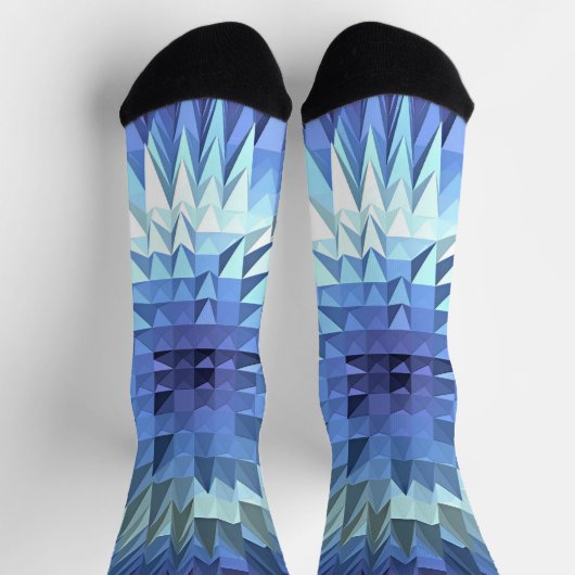 Polygonale geometrische Konstruktion Socken (Oben)