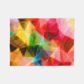 Polygonale geometrische Pixel quadratisch verschwo Fleecedecke (Vorderseite (Horizontal))