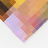 Polygonale geometrische Pixel quadratisch verschwo Fleecedecke (Ecke)