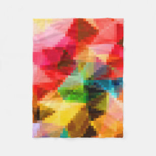 Polygonale geometrische Pixel quadratisch verschwo Fleecedecke