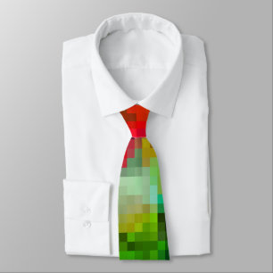 Polygonale geometrische Pixel quadratisch verschwo Krawatte