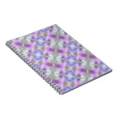 Polygonale geometrische violette lila Pixel squ Notizblock (Rechte Seite)