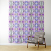 Polygonale geometrische violette lila Pixel squ Wandteppich (Beispiel)