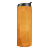 Polygonale, hellorange Abbildung Thermosbecher (Nach links gedreht)