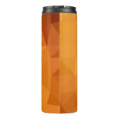 Polygonale, hellorange Abbildung Thermosbecher (Rückseite)
