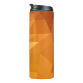 Polygonale, hellorange Abbildung Thermosbecher (Nach rechts gedreht)