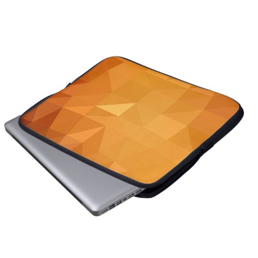 Polygonale, hellorange, bestehend aus laptopschutzhülle (Vorne Knopf)